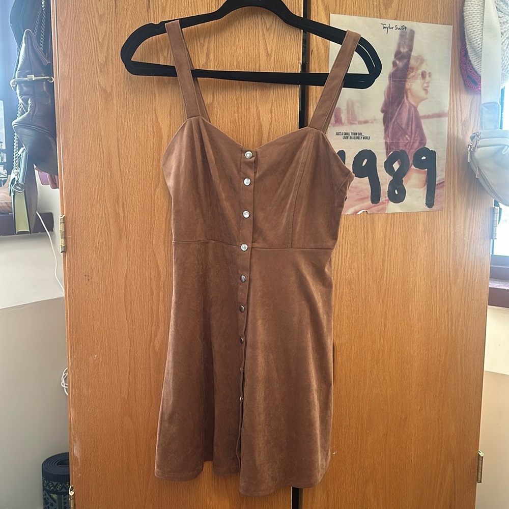 Brown button up Dress
